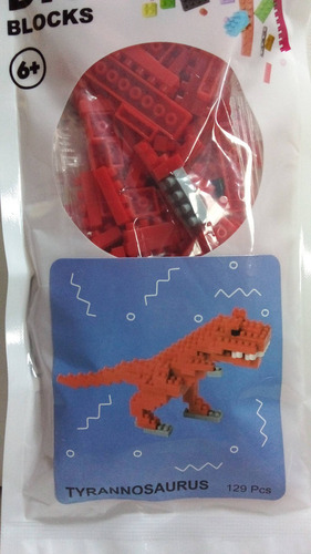 Diy Blocks Ale-hop - Tyrannosaurus - 129 Peças - Lacrado