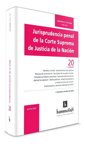 Jurisprudencia Penal  De La Corte Suprema Vol. 20   De Justicia De La Nación, De Pitlevnik, Leonardo G.. Editorial Hammurabi En Español