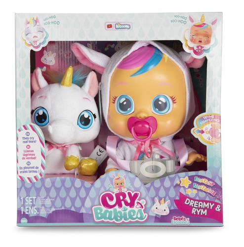  Bebés Llorones Cry Babies Baby Dreamy Unicorn, Unicornio.