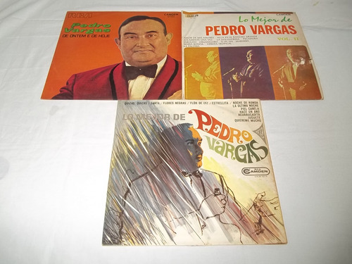 Lp Vinil -  Pedro Vargas - 3 Discos