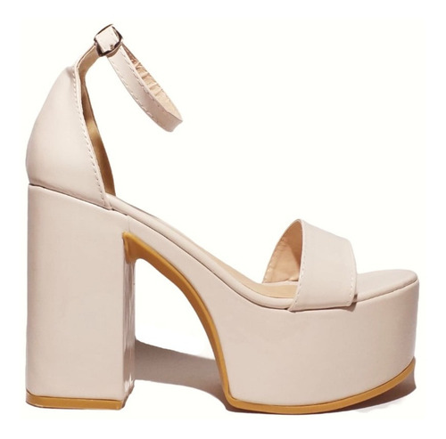 Imagen 4 de 5 de Sandalias Sasha Charol Beige