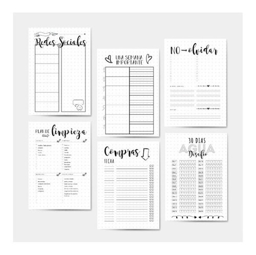 Bullet Journal Archivo Digital .pdf  Formato A4 Horizontal P