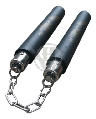 Imagen 2 de 7 de Nunchaku De Entrenamiento Cubierto De Goma No Lastima Dragon