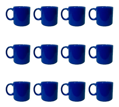 Jarro X12 Mug Ceramica Blanco Rojo Azul Negro Taza Desayuno
