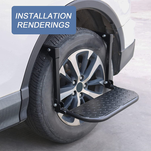 Peldaño De Neumático Plegable Resistente Camión, Suv...