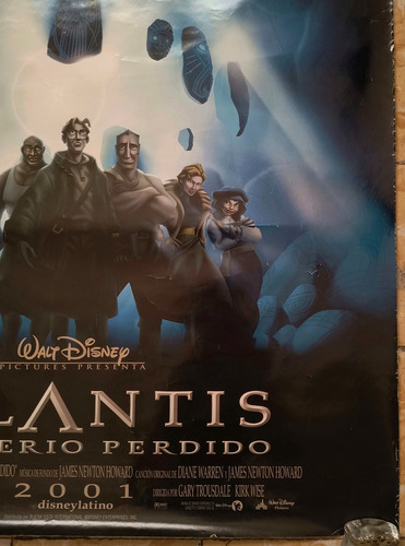 Póster Original Cine Disney Atlantis Ver Final (Usado)