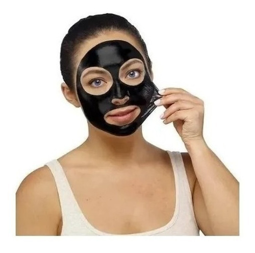 Macara Mascarilla Facial Negra Banda Puntos Negros