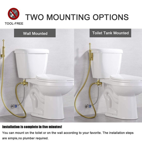 Imagen 3 de 6 de Juego De Bidet Premium Mini Regadera Con Sus Accesorios