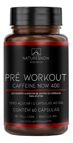 Pré Workout Sem Sabor 60 Capsulas