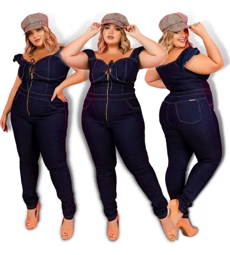 Macacão ciganinha cheap plus size