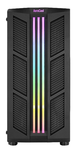 Imagen 3 de 7 de Gabinete Gamer Aerocool Prime Black V2 Argb Cristal Templado