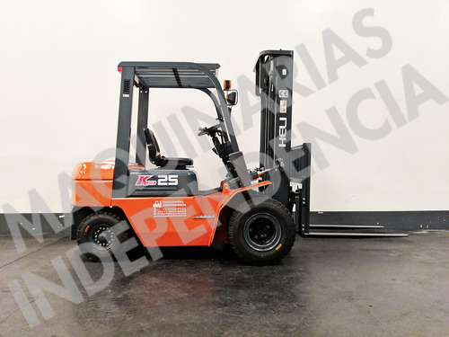 Imagen 2 de 11 de Autoelevador Heli 2500 Kg Diesel Cpcd25 Duales Desplazador