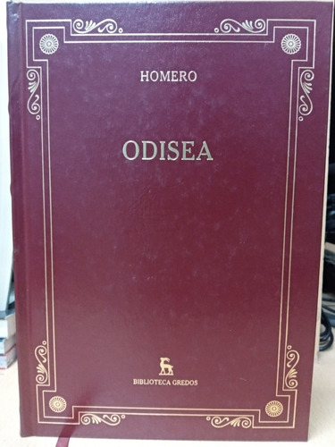Odisea - Homero - Gredos - Tapa Dura - Usado - Devoto 