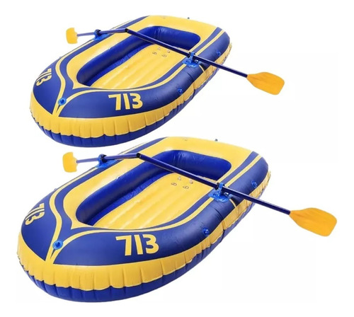 X2 Bote Inflable Botes Inflables Remos + Inflador Parches