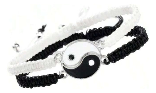 Pulsera Yin Yang Hilo Novios Amistad Pareja 2 En 1