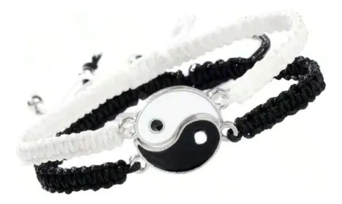 comprar Pulsera Yin Yang Hilo Novios Amistad Pareja 2 En 1