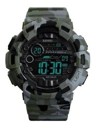 Reloj Digital Cronómetro Skmei 1472 Alarma Camuflado Militar