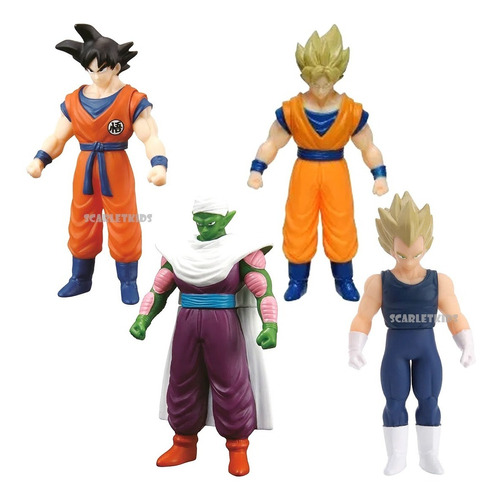 Dragon Ball Z Combo Goku Piccolo Ss Vegeta Goku Bandai 9 Cm 