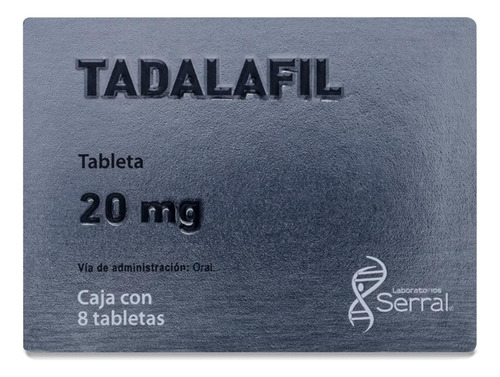 Tadalafil Caja Con 8 Tabletas De 20 Mg Serral