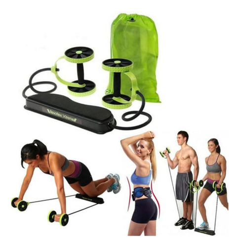 Rueda Abdominal Con Elásticos Revoflex Fitness Training