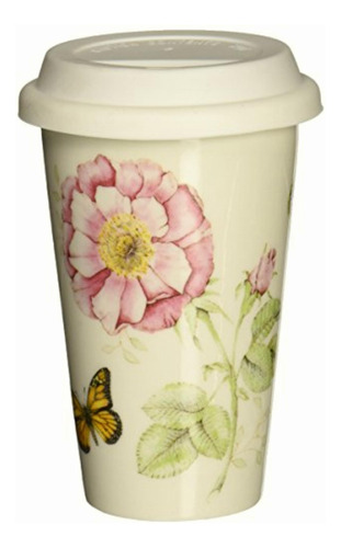 Lenox Butterfly Meadow Cafetera Con Tapa, Taza De Viaje,