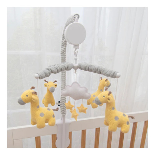 Imagen 4 de 5 de Móvil Musical Noah Giraffe Living Textiles