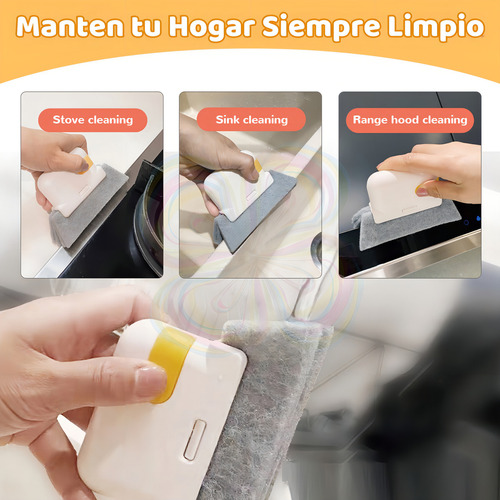 Cepillo Limpieza Ventanas Recogedor + Repuesto Esponja Color Gris