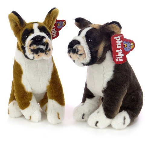 Peluches Perro Boxer Sentado 28 Cm. Animales Phi Phi Toys