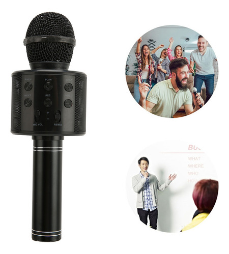  Micrófono Inalámbrico Bluetooth Karaoke Con Mezclador Bocin