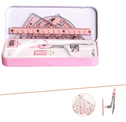 Kit De Herramientas Rosa Para Estudiantes De Matemáticas