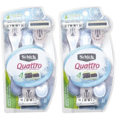 Schick Quattro Quattro Para Mujer Sensible Piel W5si9