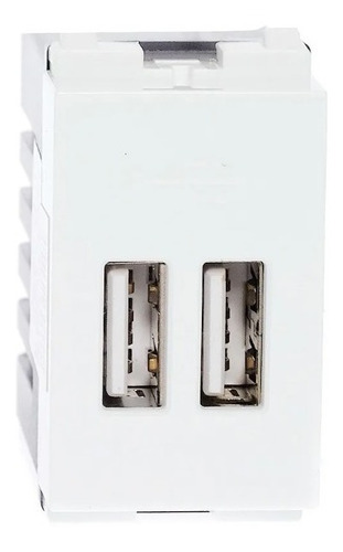 Toma Dúplex Conexión Usb Polipropileno Igoto Color Blanco
