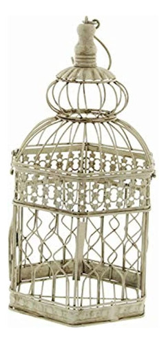 Deco 79 Metal Bird Cage 21inch Y 18inch Conjunto De 2