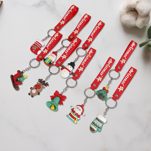 Llavero Navideño 3d Con Colgante De De Navidad, Bonito