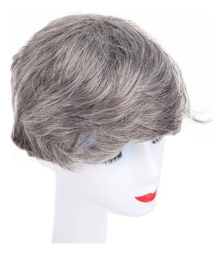 Peruca Sintética Masculina, Cabelo Curto, Substituição De To