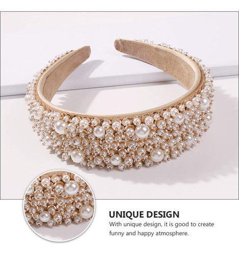 Diadema Acolchada Barroca Con Joyas Para Novias Y Fiestas
