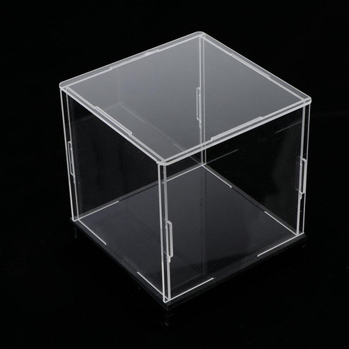 Caja De Exhibición De Acrílico Transparente El 15x15x15cm