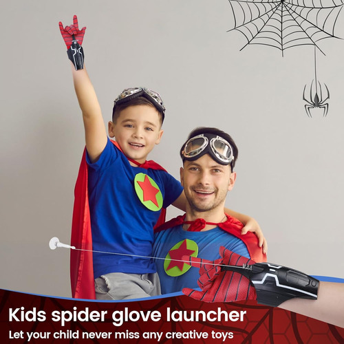 Spider Web Shooter Toy 2.0 Upgrade, Guante Lanzador De...