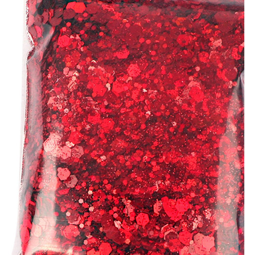 Para 1saco 50g Iridescent Nail Glitter Lantejoulas Vermelho