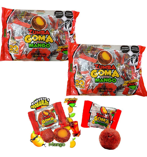 Gomita Tamarindo Mango Chile 220 Pz Zumba Goma Pica
