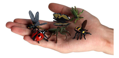 Set De 6 Juguetes De Plástico De Insectos Juguetes