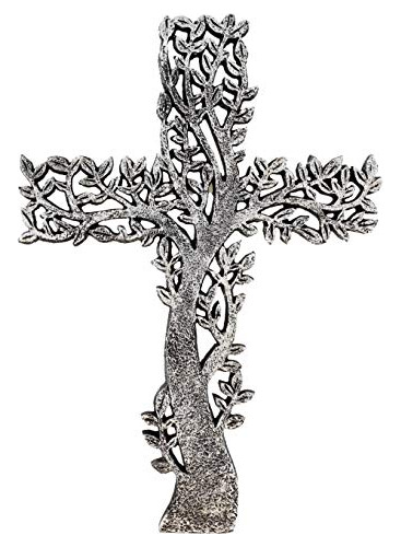 Cruz De Pared Del Árbol De Vida - Escultura Decorativa...