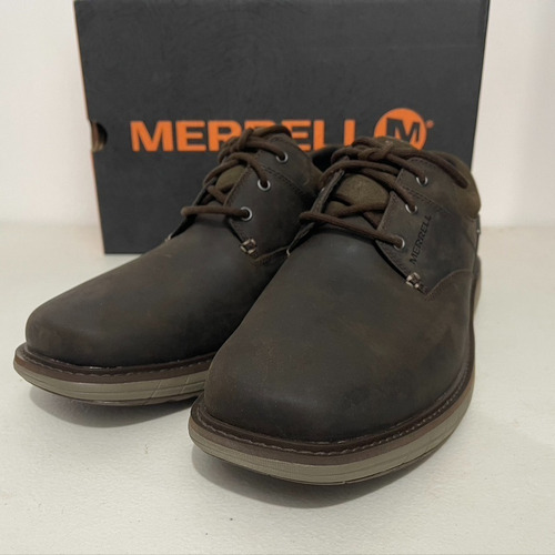 Zapato Casual Merrell M World Vue Lace De Cuero