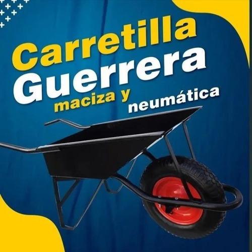 Carretilla De Construcción En Acero Reforzado. 65, 120 Y 150