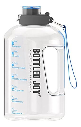 Botella De Agua De 1 Galón Para Estudiantes Con Marcador De 