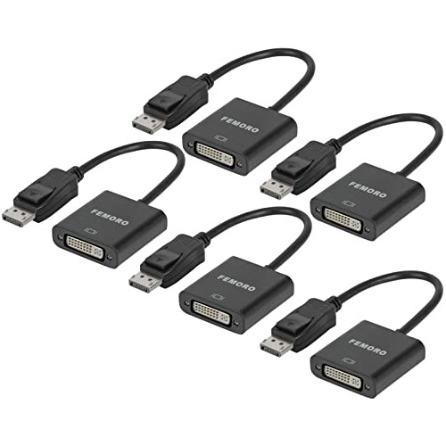 Adaptador Displayport Dvi, Paquete De 5, Adaptador Disp...