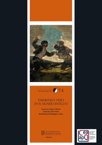 Libro Enemistad Y Odio En El Mundo Antiguo Lku