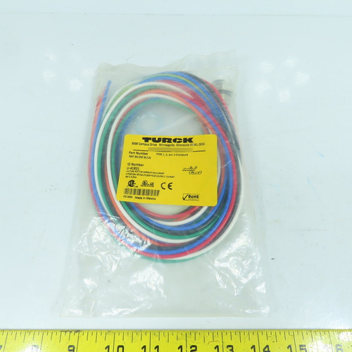 Turck Rkf 66-2m W/ln Cord Set Female 6-pin Type 1, 3 Ccv