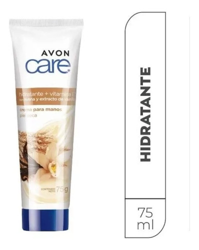 Avon Care Crema Para Manos 75g Avena Y Extracto De Vainilla 