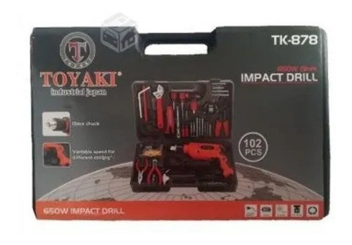 Taladro Electrico Con Accesorios 102pcs Toyaki Tk-878